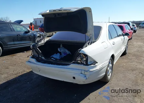 2002 Mercedes-Benz S 500 из США, поврежденный, VIN WDBNG75J32A293965